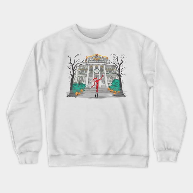 A Visit from Sandy Claws Crewneck Sweatshirt by BeepBoopBeep Clothing, Co.